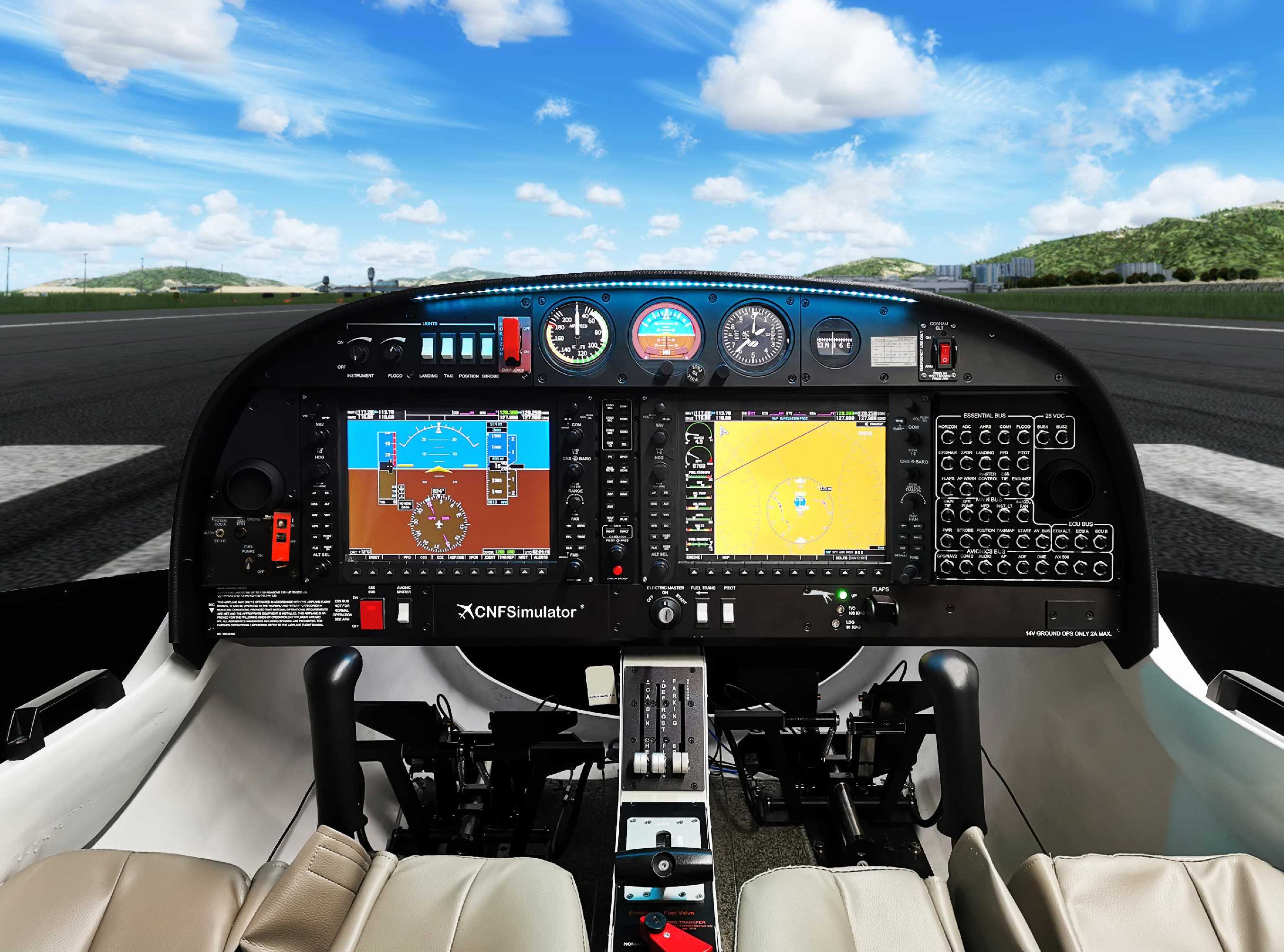 CNFSimulator.FTD.D40/D42 钻石DA40/DA42单双发切换五级训练器